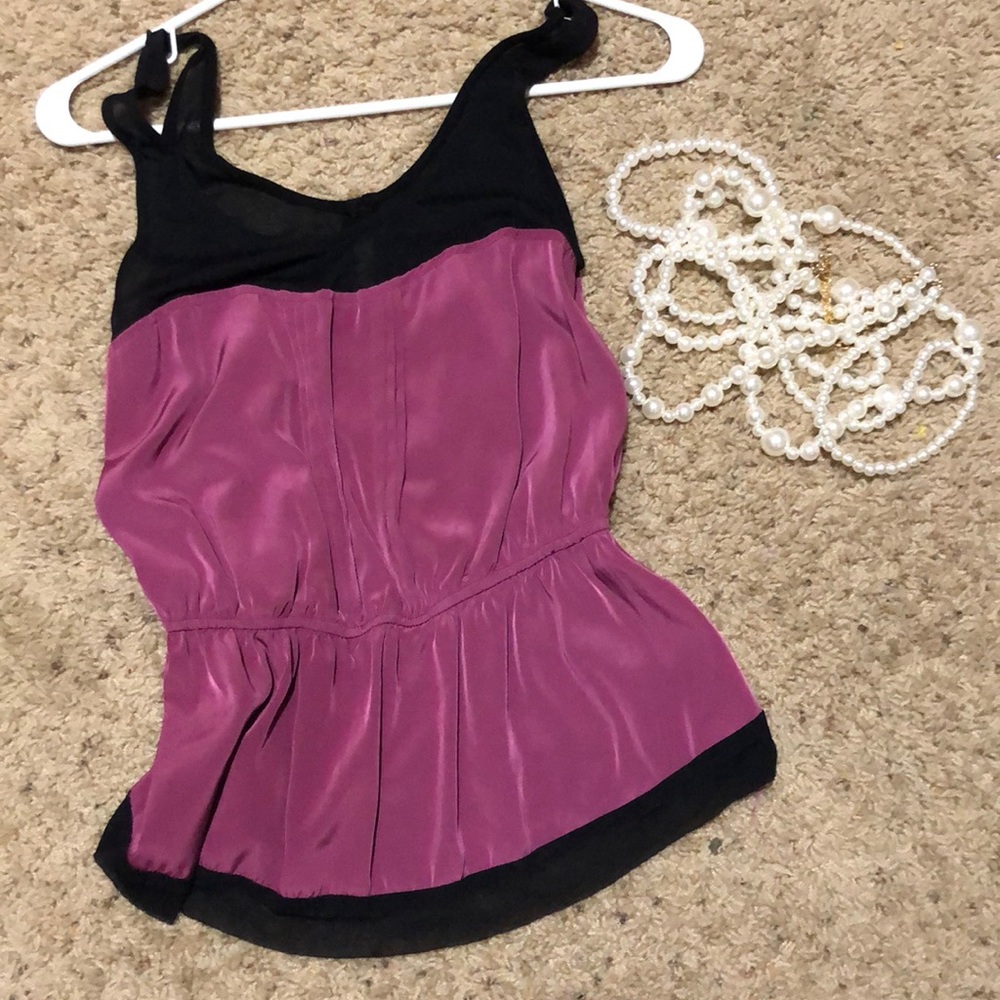 pitaya purple cropped tank. size s